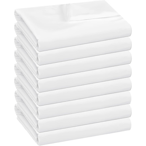 Branded Twin Flat Sheets Only - 8 Pack Top Sheets Bulk - Soft Brushed Microfiber - Beddi Branded Twin Flat Sheets Only - 8 Pack Top Sheets Bulk - Soft Brushed Microfiber - Beddi