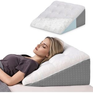 Baibu Bed Wedge Pillow Memory Foam Sleeping Support Pillow, Dual Layer Bed Wedge Baibu Bed Wedge Pillow Memory Foam Sleeping Support Pillow, Dual Layer Bed Wedge