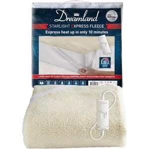 Dreamland 16567 Fleece Heated Underblanket Starlight Express King Throw Beige Dreamland 16567 Fleece Heated Underblanket Starlight Express King Throw Beige