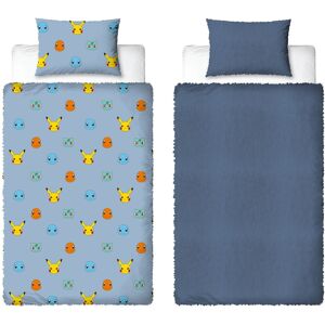 Character World Pokemon Fleece Single Duvet Pikachu Reversible Quilt Cover Set Blue Kids Character World Pokemon Fleece Single Duvet Pikachu Reversible Quilt Cover Set Blue Kids