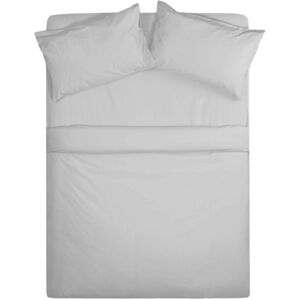 Comfortnights Flame Retardant Single Bed Set,Duvet Cover,Fitted Sheet, Pillowcase Pair Silver Comfortnights Flame Retardant Single Bed Set,Duvet Cover,Fitted Sheet, Pillowcase Pair Silver