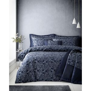 Portfolio Jacquard Damask Floral Duvet Cover Luxury King Quilt Bedding Bed Set Navy Blue Portfolio Jacquard Damask Floral Duvet Cover Luxury King Quilt Bedding Bed Set Navy Blue