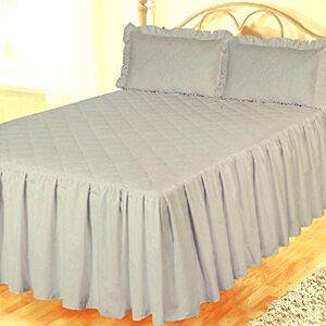 Ambiance Super King Off Grey 200 Thread Count Quilted Fitted Bedspread Egyptian Cotton Ambiance Super King Off Grey 200 Thread Count Quilted Fitted Bedspread Egyptian Cotton