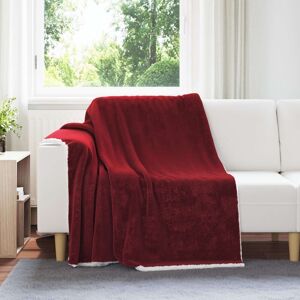 Vidaxl Throw Blanket Bordeaux Red 150 X 200 Cm Fleece Vidaxl Throw Blanket Bordeaux Red 150 X 200 Cm Fleece