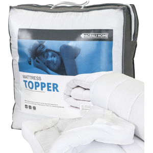 Acrali Home Thick Mattress Topper Double Bed - Extra Deep, Quilted, Breathable Acrali Home Thick Mattress Topper Double Bed - Extra Deep, Quilted, Breathable