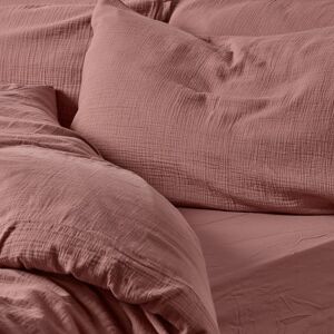 Wsg Fitted Bed Sheet Terracotta Cotton Plain Bedsheet Double Wsg Fitted Bed Sheet Terracotta Cotton Plain Bedsheet Double