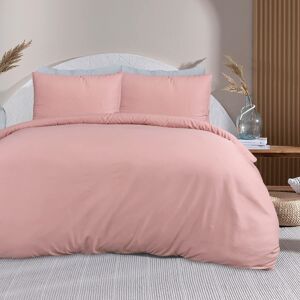 Sleepdown 100% Bamboo Cotton Plain Blush Pink Duvet Cover Quilt Pillow Cases Set Sleepdown 100% Bamboo Cotton Plain Blush Pink Duvet Cover Quilt Pillow Cases Set