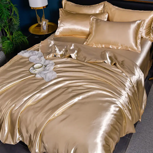 Does Not Apply Pure Satin Silky Bedding Set Luxury Queen King Size Bed Set Quilt Duvet Cover Li Does Not Apply Pure Satin Silky Bedding Set Luxury Queen King Size Bed Set Quilt Duvet Cover Li