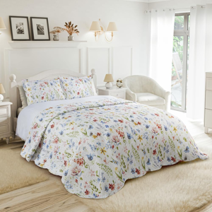 Emma Barclay King Size Quilted Patchwork Bedspread Set For Spring Emma Barclay King Size Quilted Patchwork Bedspread Set For Spring
