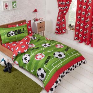 Prh Football Red Junior Duvet Cover And Pillowcase Set + Matching Curtains 72\" Drop Prh Football Red Junior Duvet Cover And Pillowcase Set + Matching Curtains 72\" Drop