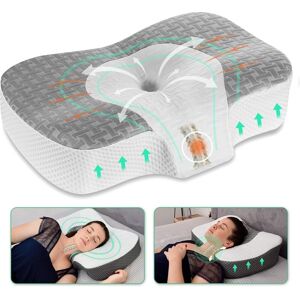 Elviros Cervical Memory Foam Neck Pillow For Side Sleeping, Orthopedic Pillows Elviros Cervical Memory Foam Neck Pillow For Side Sleeping, Orthopedic Pillows