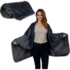 Praclife Heated Throw Electric Blanket With Usb Port, Wearable Flannel Shawl Bl Praclife Heated Throw Electric Blanket With Usb Port, Wearable Flannel Shawl Bl