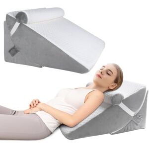 Infanzia 3-In-1 Orthopedic Bed Wedge Pillow Set For Sleeping, Folding Foam Triangle Pillo Infanzia 3-In-1 Orthopedic Bed Wedge Pillow Set For Sleeping, Folding Foam Triangle Pillo