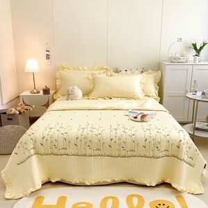 Yellow 200x230200x230 Cotton Quilt Pure Color Home Fashion Elegant Tencel E Sg Yellow 200x230200x230 Cotton Quilt Pure Color Home Fashion Elegant Tencel E Sg