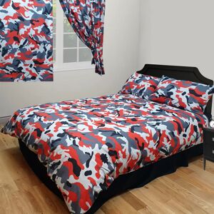 Myhome Camo Red Camouflage Duvet Cover Set Super King Size Army Grey Black Myhome Camo Red Camouflage Duvet Cover Set Super King Size Army Grey Black