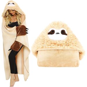 Shoppawhile Sloth Gifts For Women Wearable Hooded Blanket Soft Cute Warm Fluffy Sloth Hoode Shoppawhile Sloth Gifts For Women Wearable Hooded Blanket Soft Cute Warm Fluffy Sloth Hoode