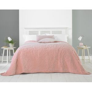 Country Club Velvet Quilted Bedspread Geometric Throwover Bed Throw Double King Blush Pink Country Club Velvet Quilted Bedspread Geometric Throwover Bed Throw Double King Blush Pink