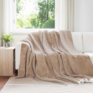 Vidaxl Throw Blanket Camel 220 X 240 Cm Fleece Vidaxl Throw Blanket Camel 220 X 240 Cm Fleece