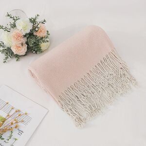 Piccocasa Farmhouse Decorative Geometric Blanket Throw With Fringe For Chair Pink Piccocasa Farmhouse Decorative Geometric Blanket Throw With Fringe For Chair Pink
