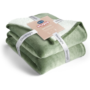 Silentnight Snugsie Giant Reversible Fleece Blanket - 240x180cm Green Silentnight Snugsie Giant Reversible Fleece Blanket - 240x180cm Green