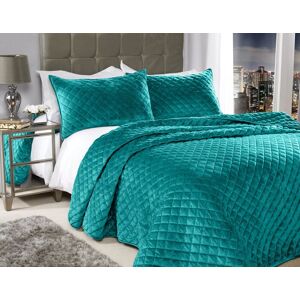 Emma Barclay Quilted Velvet Bedspread Bed Throwover Pillow Shams Emerald Green Double Or King Emma Barclay Quilted Velvet Bedspread Bed Throwover Pillow Shams Emerald Green Double Or King