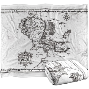 Does Not Apply Lord Of The Rings The Blanket, 152 X 127 Cm White Middle Earth Map Silky Touch S Does Not Apply Lord Of The Rings The Blanket, 152 X 127 Cm White Middle Earth Map Silky Touch S