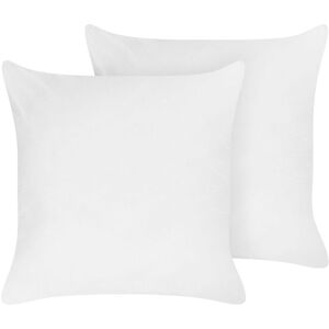 Beliani White Lyocell Cotton Pillow Set - 80x80cm - Pillow Set Beliani White Lyocell Cotton Pillow Set - 80x80cm - Pillow Set