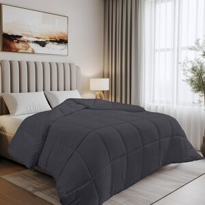 Utopia Bedding 10.5 Tog Grey Double Duvet W/corner Tabs 200x200cm Box Stitched Quilt Utopia Bedding 10.5 Tog Grey Double Duvet W/corner Tabs 200x200cm Box Stitched Quilt