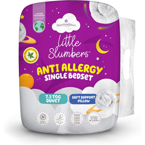 Slumberdown Little Slumbers Anti Allergy Single Duvet - 7.5 Tog Lightweight Cool Slumberdown Little Slumbers Anti Allergy Single Duvet - 7.5 Tog Lightweight Cool