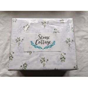 Stone Cottage Full Sheet Set Sketchy Ditsy Green Floral Flat Fitted Pillowcases Stone Cottage Full Sheet Set Sketchy Ditsy Green Floral Flat Fitted Pillowcases