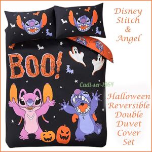 Disney Lilo And Stitch Halloween Double Duvet Cover Set New Disney Lilo And Stitch Halloween Double Duvet Cover Set New