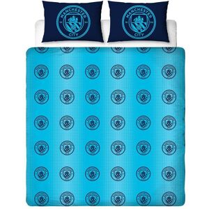 Manchester City Fc Double Quilt Cover Set 2-In-1 Blue Flashy 100% Official Merch Manchester City Fc Double Quilt Cover Set 2-In-1 Blue Flashy 100% Official Merch