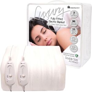 Homefront Heated Blanket Double Size Electric Mattress Cover Machine Washable Dual Control Homefront Heated Blanket Double Size Electric Mattress Cover Machine Washable Dual Control