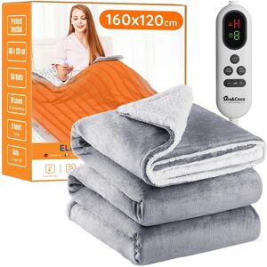 Mia&coco Electric Heated Blanket Throw 120x160cm 10 Heat Levels,Auto-Off Timer, Washable Mia&coco Electric Heated Blanket Throw 120x160cm 10 Heat Levels,Auto-Off Timer, Washable