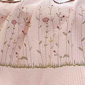 Cotton Quilt Pure Color Home Fashion Elegant Tencel Embroidery Pattern Cotto New Cotton Quilt Pure Color Home Fashion Elegant Tencel Embroidery Pattern Cotto New