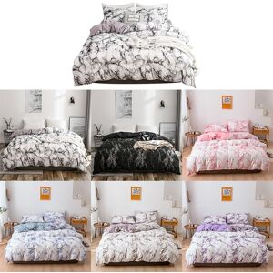 .›3pcs Set Polyester Marbled Quilt Cover Pillowcase Bedding Set Eu Double Size .›3pcs Set Polyester Marbled Quilt Cover Pillowcase Bedding Set Eu Double Size