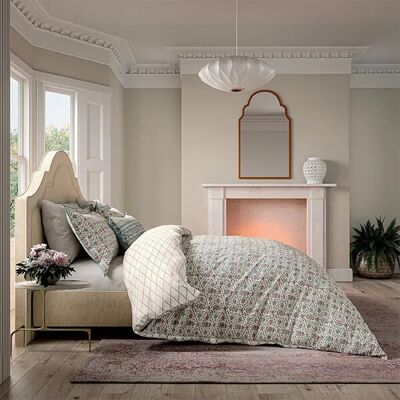 V&a Indian Lattice Duvet Cover Set Red & Teal V&a Indian Lattice Duvet Cover Set Red & Teal