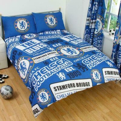 Chelsea Fc Patch Double Duvet Quilt Cover Set Football Club Official Licensed Chelsea Fc Patch Double Duvet Quilt Cover Set Football Club Official Licensed