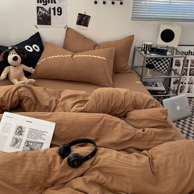 Does Not Apply 1pc Blue Duvet Cover 150x200 이불커버세트 Washed Cotton Quilt Cover Queen Size Bed Lin Does Not Apply 1pc Blue Duvet Cover 150x200 이불커버세트 Washed Cotton Quilt Cover Queen Size Bed Lin
