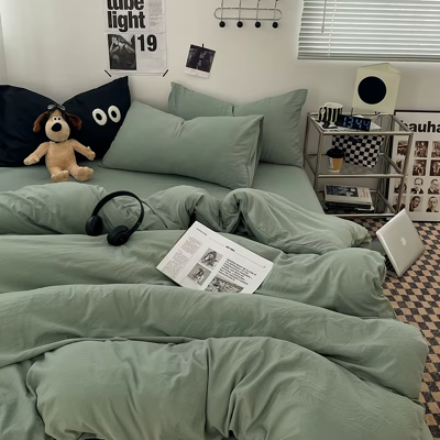 Does Not Apply 1pc Blue Duvet Cover 150x200 이불커버세트 Washed Cotton Quilt Cover Queen Size Bed Lin Does Not Apply 1pc Blue Duvet Cover 150x200 이불커버세트 Washed Cotton Quilt Cover Queen Size Bed Lin