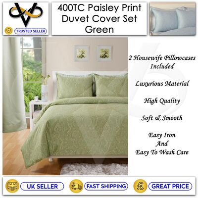 Xquisite Home Furnishings Luxury 400 Tc Cotton Rich Paisley Printed Duvet Cover Bedding Set High Quality Xquisite Home Furnishings Luxury 400 Tc Cotton Rich Paisley Printed Duvet Cover Bedding Set High Quality