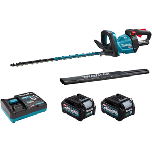 Makita 40v Xgt 600mm Hedge Trimmer - 2 X 2.5ah Batts & Charger - Uh004gd201 Makita 40v Xgt 600mm Hedge Trimmer - 2 X 2.5ah Batts & Charger - Uh004gd201