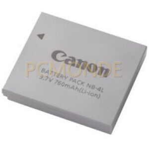 Canon Nb-4l Battery For Sd400 Sd630 Sd600 Sd750 Sd1000 Tx1 Etc Camera (9763a001) Canon Nb-4l Battery For Sd400 Sd630 Sd600 Sd750 Sd1000 Tx1 Etc Camera (9763a001)