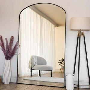 Jōbū Home Yōko- Black Metal Gentle Arch Mirror - 200cm X 120cm Jōbū Home Yōko- Black Metal Gentle Arch Mirror - 200cm X 120cm