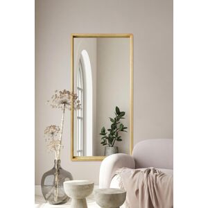 Large Oak Rounded Corner Leaner Wall Mirror - 63\" X 31\" 160x80cm Mirroroutlet Large Oak Rounded Corner Leaner Wall Mirror - 63\" X 31\" 160x80cm Mirroroutlet