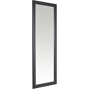 Mirrors And Frames Direct Ltd 38 X 99cm Framed Mirror With Wall Hanging Fixings - Black Mirrors And Frames Direct Ltd 38 X 99cm Framed Mirror With Wall Hanging Fixings - Black