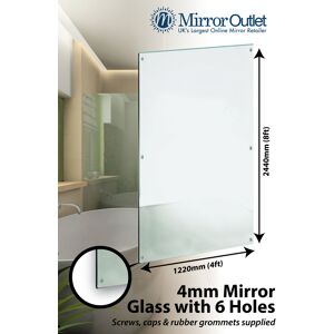 Large Wall Mirror Bathroom Glass 4mm With 6 Holes 8ft X 4ft Large Wall Mirror Bathroom Glass 4mm With 6 Holes 8ft X 4ft