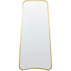 Beliani Wall Mirror Gold Iron Glass 58 x 122 cm Irregular Shape Hanging Decor Modern Minimalist Living Room Bedroom Hallway - Wall Mirror Beliani Wall Mirror Gold Iron Glass 58 x 122 cm Irregular Shape Hanging Decor Modern Minimalist Living Room Bedroom Hallway - Wall Mirror
