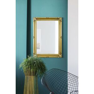 Gold Antique Vintage Wall Mirror - 3ft x 2ft2 - Wooden Frame Gold Antique Vintage Wall Mirror - 3ft x 2ft2 - Wooden Frame