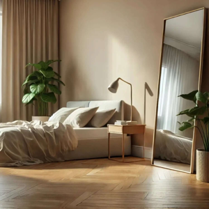 Jōbū Home Takara- Full Length Leaner Gold Metal Rectangle Mirror - 180cm X 60cm Jōbū Home Takara- Full Length Leaner Gold Metal Rectangle Mirror - 180cm X 60cm